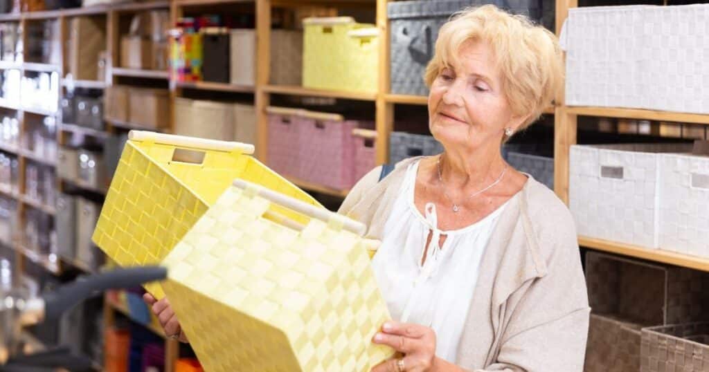 Tips for Decorating Senior Living Elder woman shopping